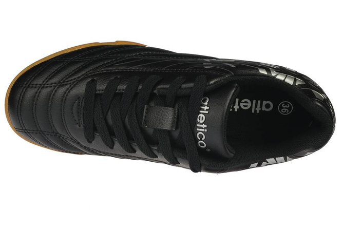 Indoor shoes for Atletico sizes R2416BLSI black and silver size 41-46