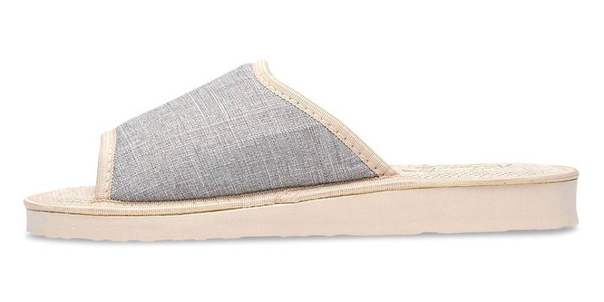 Pantofle damskie Meteor DV007 SYLWIA brązowe, szare i granatowe rozm.36-40