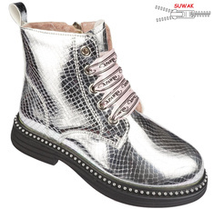 Children's transition shoes Apawwa BNQ428SI silver size 26-31