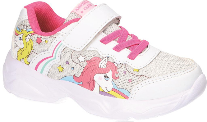 American Club BRL-84 pink and white children's sports shoes, size 24-28
