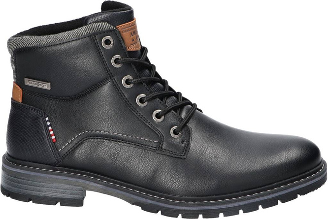 American Club MRH-116 men's winter shoes, brown and black, sizes 41-46