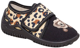 Tenisówki dziecięce ZetPol LION 1 czarno-beżowe rozm.20-27