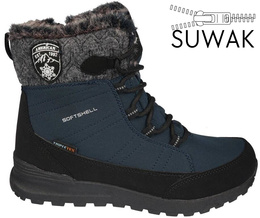 American Club DSN-27 women's winter shoes, navy blue, sizes 38-40