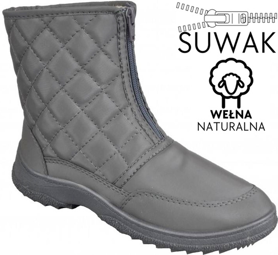 Women's winter boots Skarpol D130DAMAPIKSAGR graphite sizes 38-42