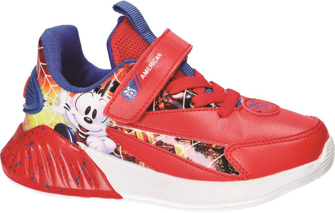 American Club ABD-07 children's sports shoes red and navy blue, size 22-26
