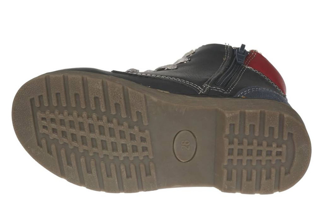 Children's winter shoes American Club B10097C-A1 navy blue and black sizes 25-30