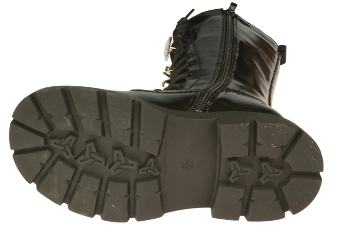 Apawwa CD1017BLRE children's winter shoes black size 32-37