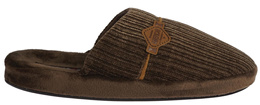 American Club MSL-15 men's textile slippers, brown and gray, sizes 41-45