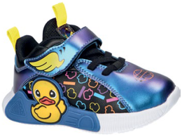 Buty sportowe dziecięce American Club ABD-20 szare i niebieskie holograficzne rozm.22-26