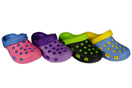 Sport DF2015A women's pool slippers pink, purple and blue, size 36-41