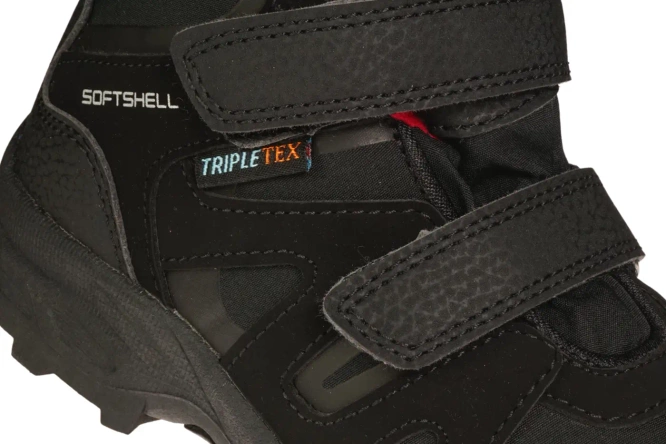 American Club BSN-32 black and navy blue children's winter shoes, size 28-32