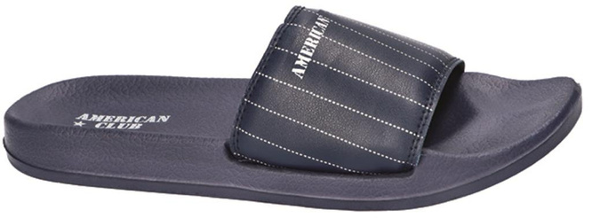 Klapki basenowe męskie American Club MNH-87 czarne i granatowe rozm.41-45