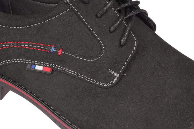 Meideli MU63001-1BL men's shoes black size 40-45