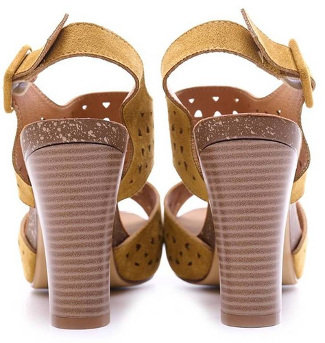 Women’s sandals Sergio Leone DSK858ZOMI mustard size.36-40