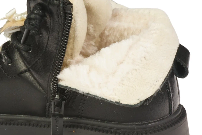 Apawwa AN629BL children's winter boots black size 21-25