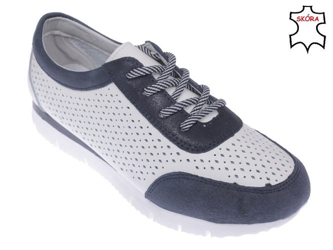 Buty sportowe damskie Goodin DGD-FT-51WHNA biało-granatowe rozm.36-41