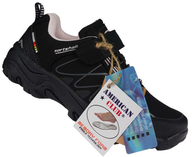 American Club CWT-257 children's sports shoes black-pink and black-turquoise size 32-36