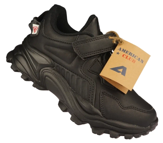 American Club CAA-17 children's sports shoes black and navy blue, size 32-36