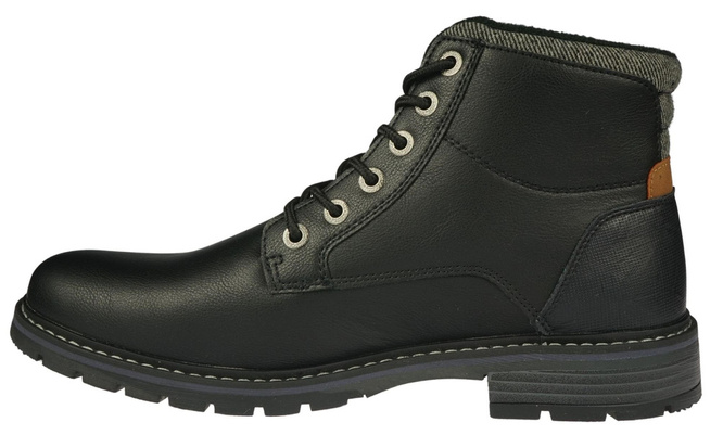 American Club MRH-116 men's winter shoes, brown and black, sizes 41-46