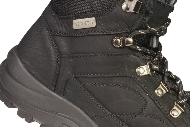 Obuwie zimowe męskie American Club MCY-58 czarne i brązowe rozm.41-45