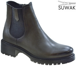 Botki zimowe damskie Urban Project D20582SZ grafitowe rozm.36-41