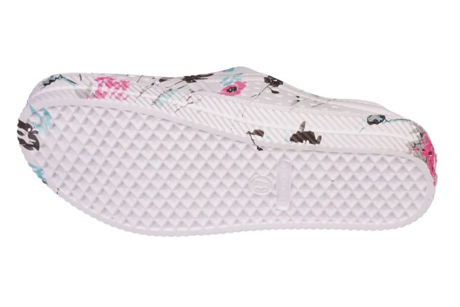 Women's pool flip-flops Sport D18304 black, white, pink and beige sizes 36-41