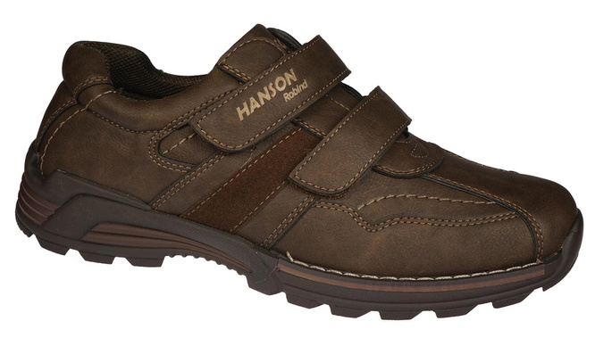 Hanson M8189-15CHBR men's transitional shoes brown size 41-46