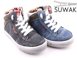 American Club BC15194F children's sports shoes, navy blue and gray, size 27-31