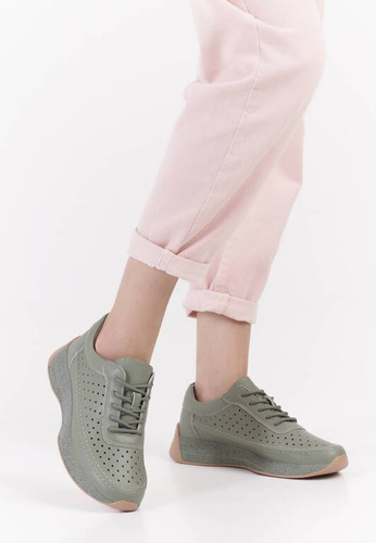 Buty sportowe damskie Sergio Leone DSP013ZI zielone rozm.36-41