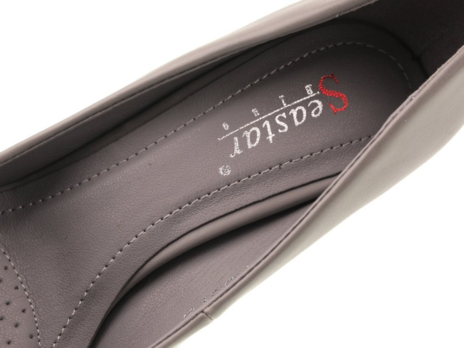 Czółenka damskie SeaStar DLEO28PGY popielate rozm.35-40