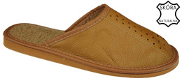 Men's insulated highlander slippers TUP MTUP2428 brown size 41-46