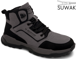 Men’s ankle boots Skotnicki MTR-4-0730DGY gray, sizes 40–45