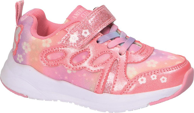 American Club BHL-60 pink and gray children's sports shoes, sizes 23-27