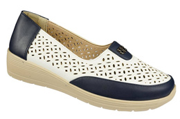 Półbuty damskie FEISAL NDTA2-02WHBU 43 biało-granatowe rozm.39-43