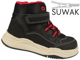 Buty zimowe dziecięce Apawwa AGD476BL czarne rozm.21-28