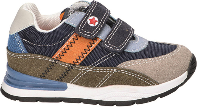 American Club AES-159 children's sports shoes, navy blue and gray, sizes 23-27