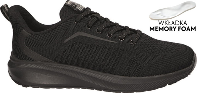 Buty sportowe męskie American Club MWT-195 czarne rozm.41-46