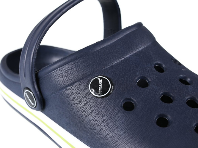 Women's pool slippers Sunlanse DH133-2 navy blue, green and red, size 36-41