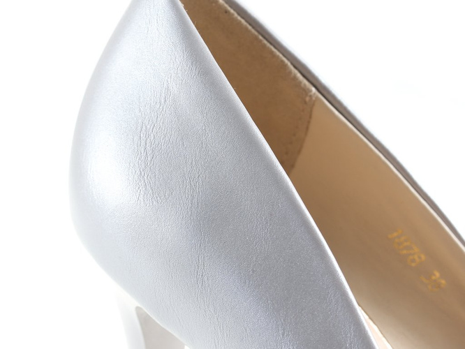 Women's high heels Sergio Leone D1878SRPE silver size 36-40