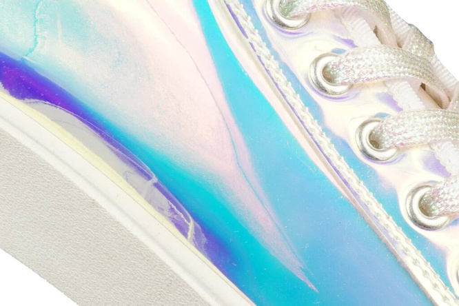 Sport women's sneakers DFZ09WH holographic sizes 36-41