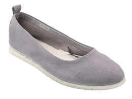 Baleriny damskie Sergio Leone DBL602-02MSZ szare rozm.36-41