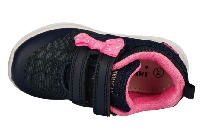 Buty sportowe dziecięce American Club AHA-64 granatowe i szare rozm.22-26