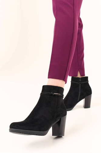 Sergio Leone DBT306CZMI women's winter shoes, black, sizes 36-40