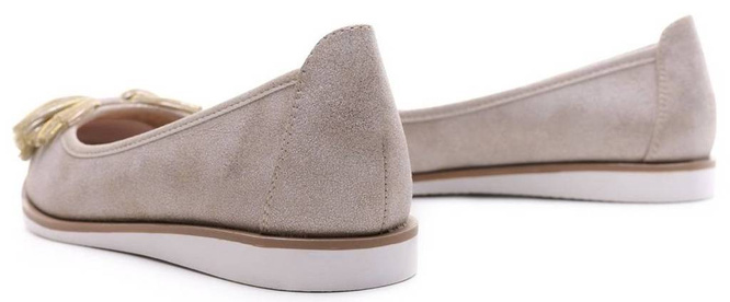 Baleriny damskie Sergio Leone DBL614BEPR beżowe rozm.36-40