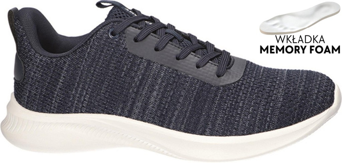 Buty sportowe męskie American Club MHA-70 czarne i granatowe rozm.41-46