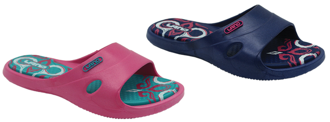 Children's pool slippers Lano CKL-2-3060-17M navy blue and pink size 26-36