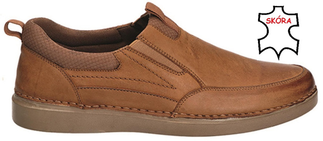 American Club MCY-105 men's shoes, black and camel, sizes 41-45