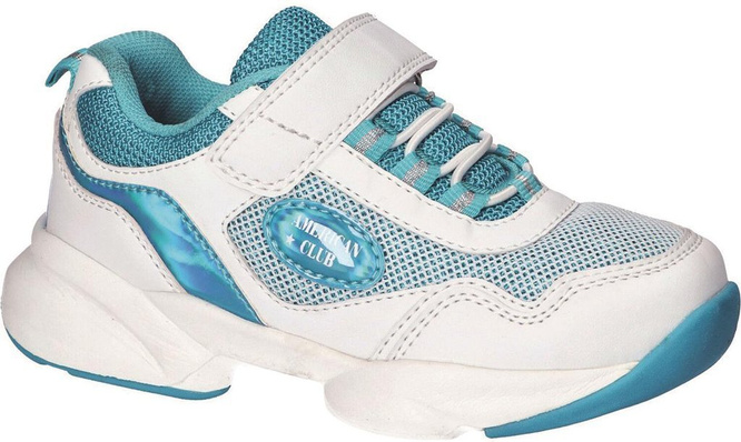 Buty sportowe dziecięce American Club BRL-16 niebieskie i różowe rozm.27-31