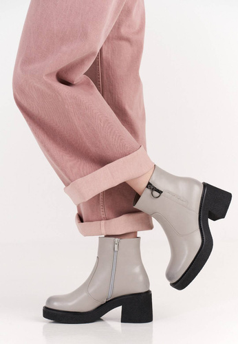 Buty zimowe damskie Sergio Leone DTR926SZ szare rozm.36-40