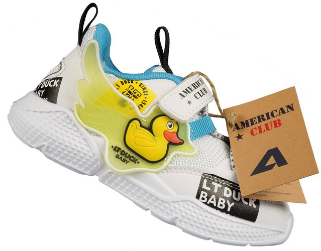 Buty sportowe dziecięce American Club BBD-21 różowe i turkusowe rozm.25-30